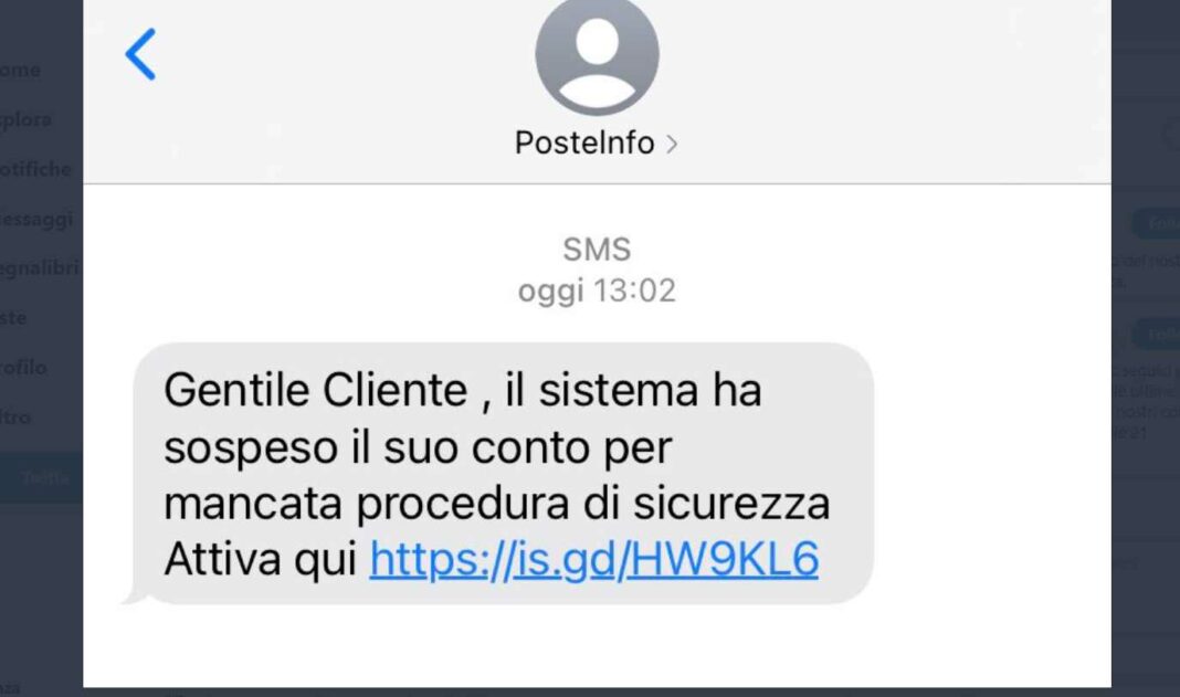 Un Sms PostaInfo Ti Comunica Anomalia Conto: è Una Truffa